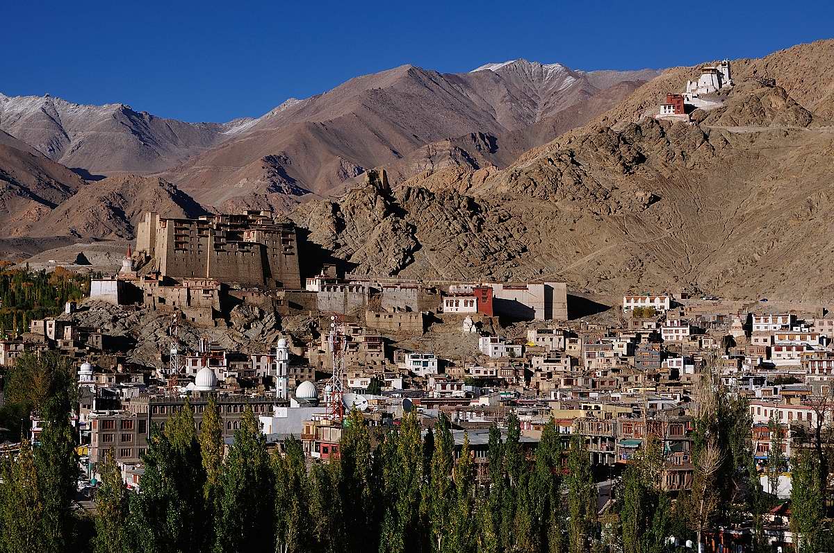 Blick auf die Stadt Leh